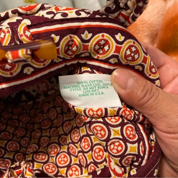 Vera Bradley burgundy medallion 2006 retired pattern small purse - Picture 7 of 11